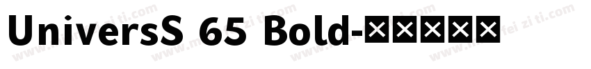 UniversS 65 Bold字体转换